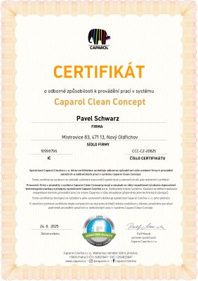 Certifikát CAPAROL